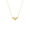 Gold Bee Pendant Necklace in 14K Yellow Gold