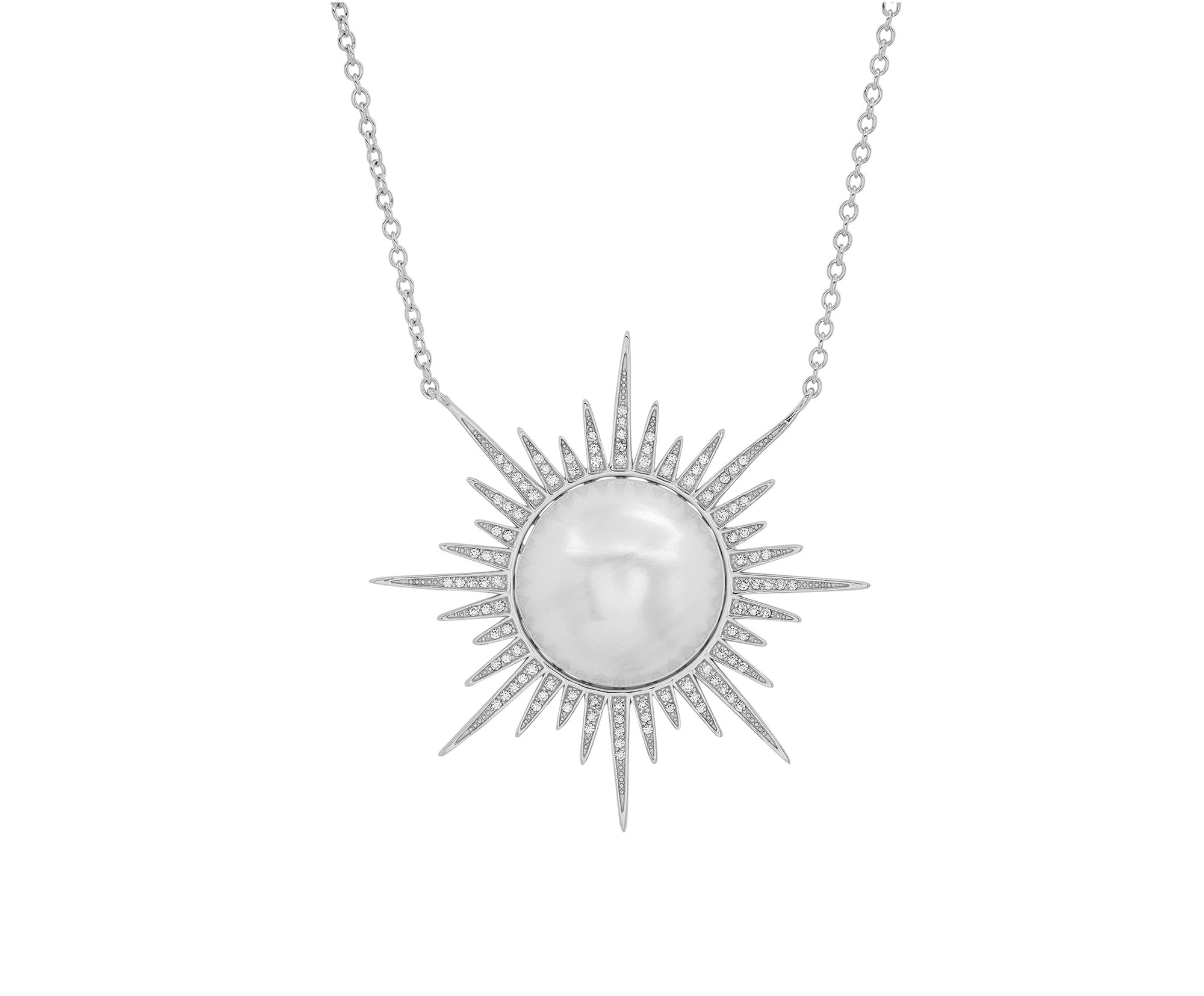 Sunburst Necklace in Sterling Silver